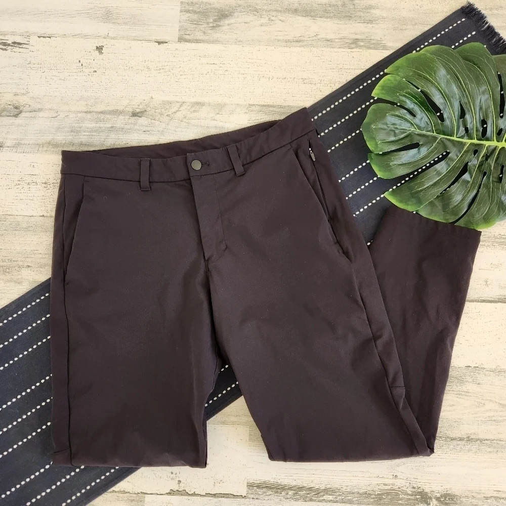 Lululemon Commission Pant Slim Warpstreme Obsidian Size 33